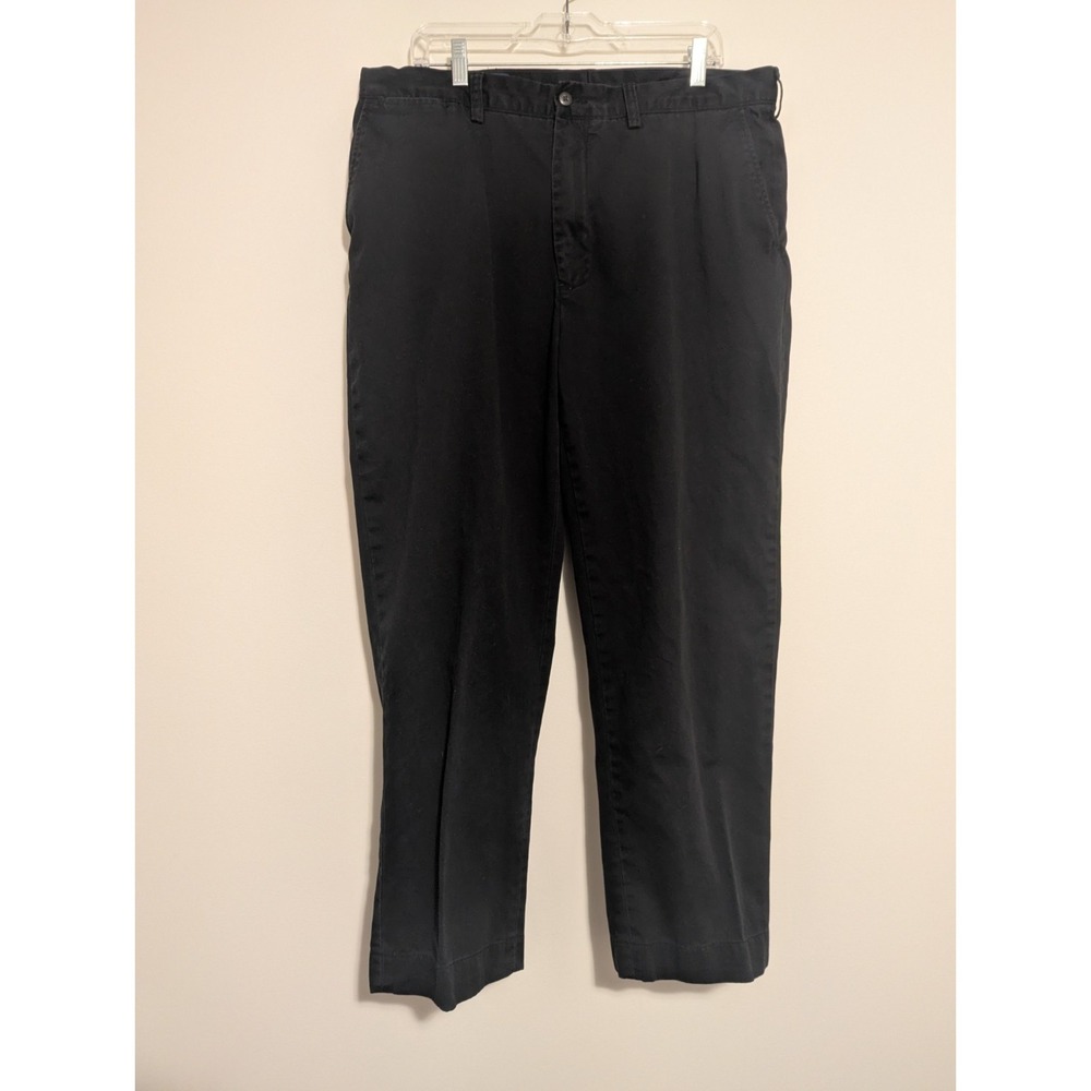 Vintage Polo Ralph Lauren Chino Cotton Black‎ Prospect Dress Pants Size 38 x 28